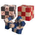 Elastic Cube Puzzle in Wood